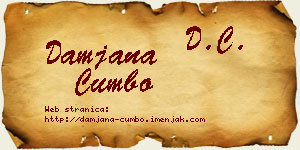 Damjana Cumbo vizit kartica